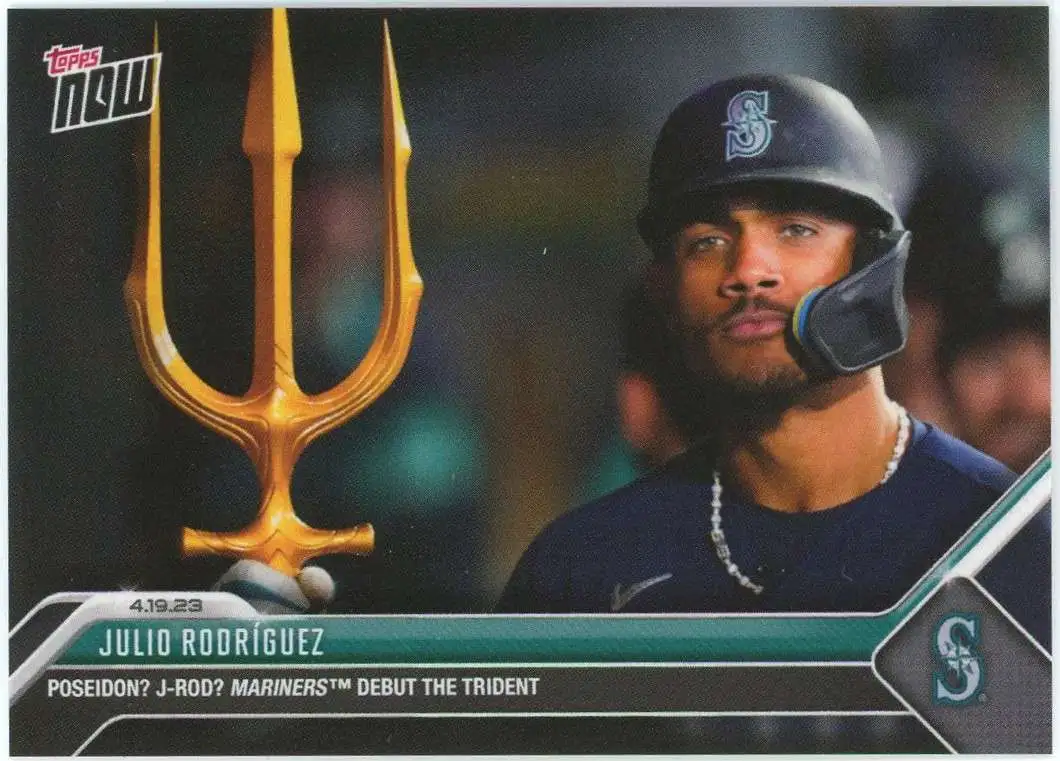 2022 TOPPS NOW #568 JULIO RODRIGUEZ ROOKIE ALL STAR HR RECORD! SEATTLE  MARINERS