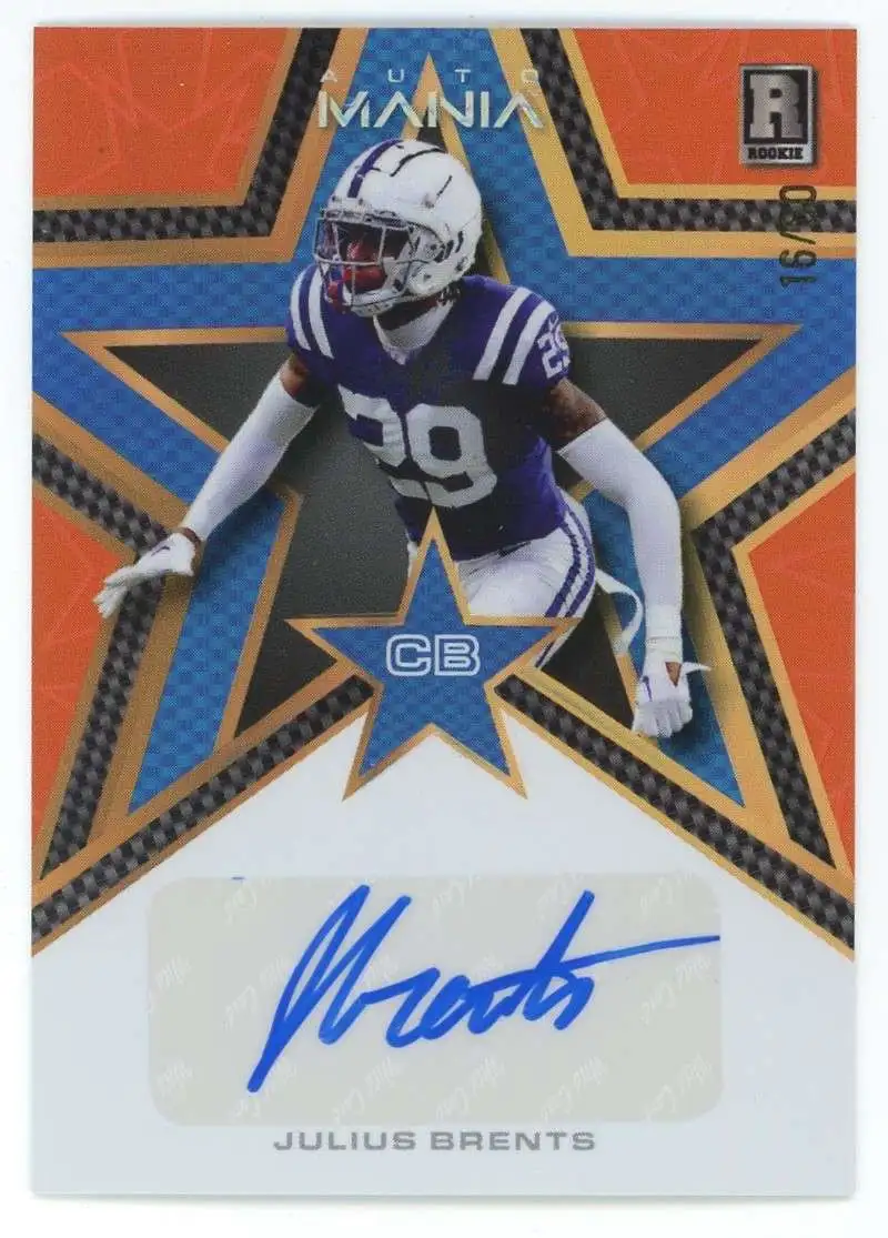 NFL 2023 Auto Mania 16/50 Julius Brents AMS-A [Rookie Auto]