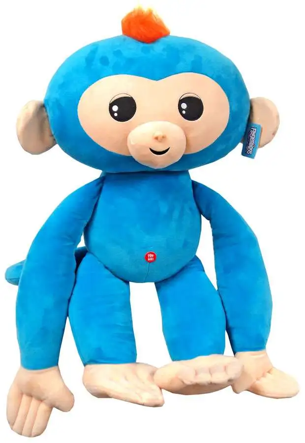 New Fingerlings Small 9” Teal Blue Plush Monkey Toy w/ Sound 