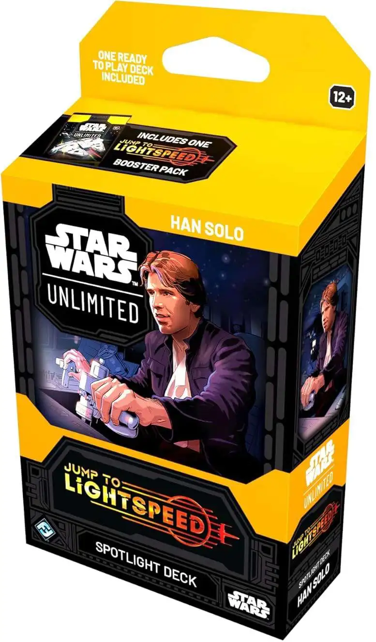 Star Wars: Unlimited Trading Card Game Jump to Lightspeed Han Solo Spotlight Deck [50 Cards, Plus 1 Booster Pack]
