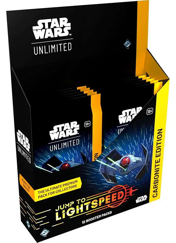 Star Wars: Unlimited Trading Card Game Jump to Lightspeed CARBONITE Edition Booster Box [12 Packs]
