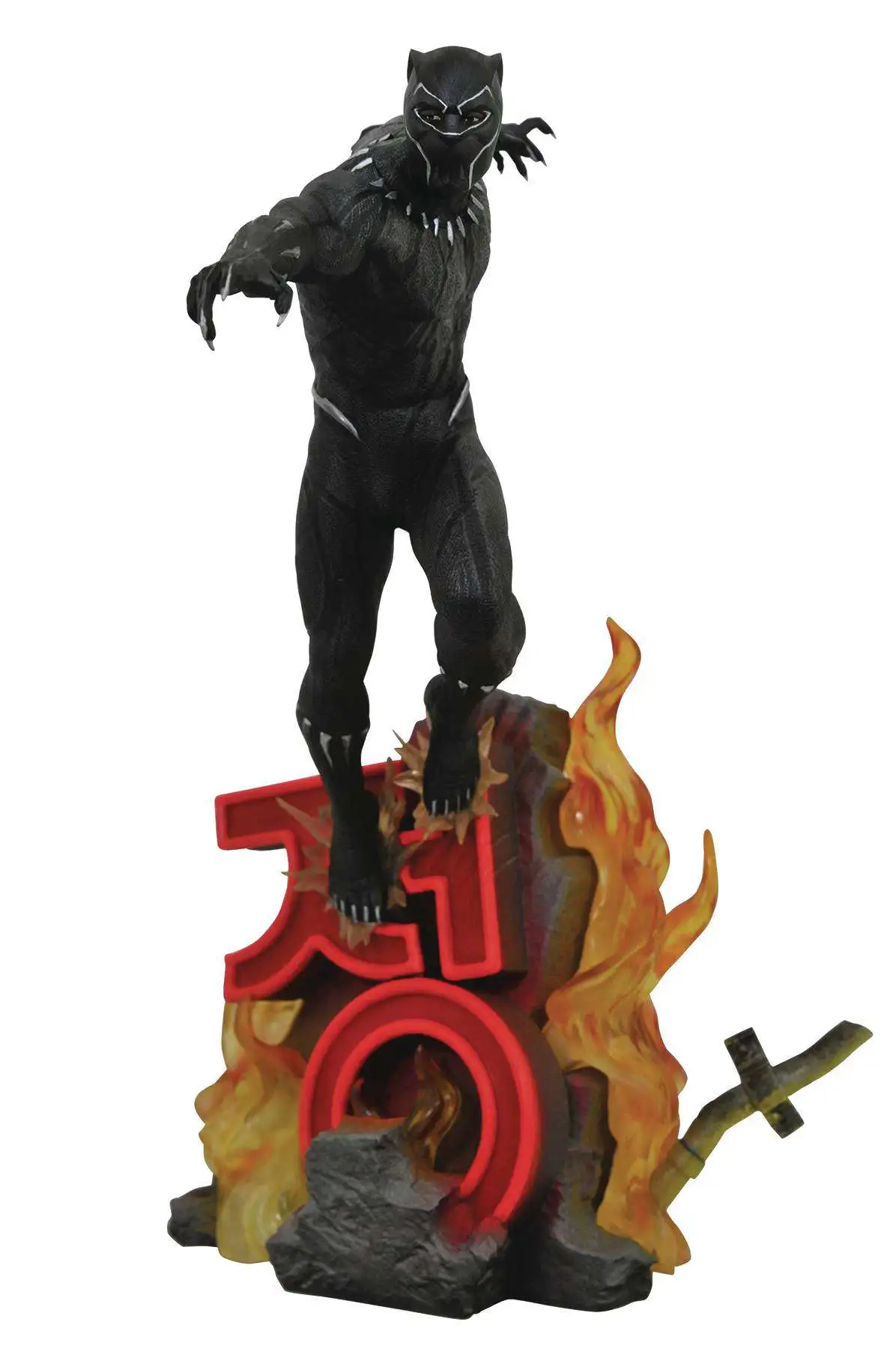 Panther - Statue résine noire