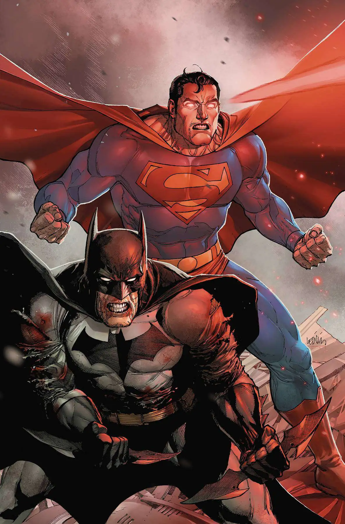 sonido Th orificio de soplado DC Batman Superman Comic Book 1 Leinil Yu Variant Cover DC Comics - ToyWiz