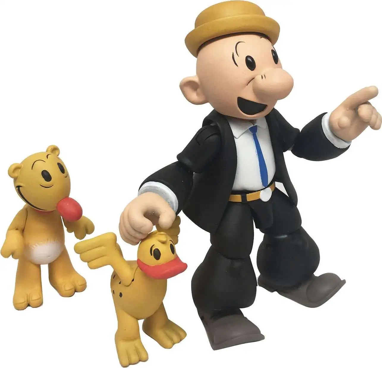 Popeye the Sailor Man Classic Castor Oyl Action Figure [with Bernice the Whiffle Hen & Eugene the Jeep, Damaged Package]
