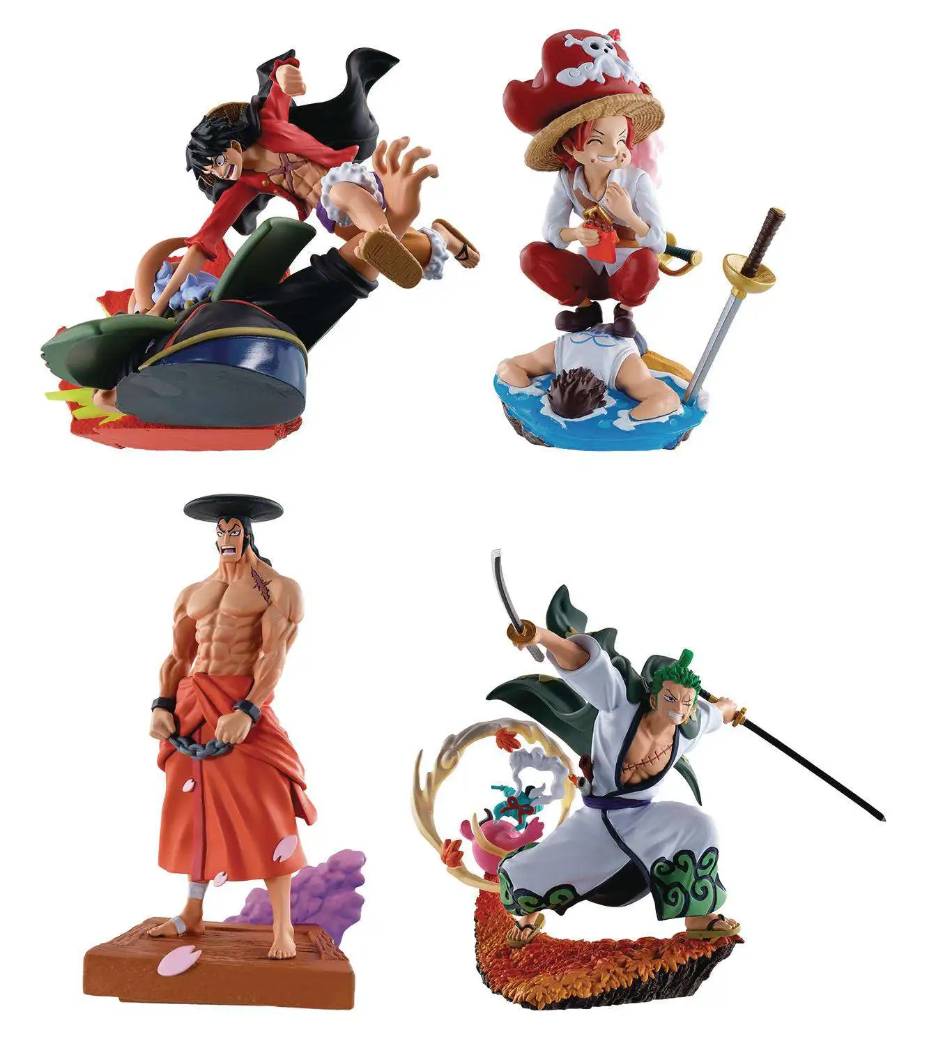 One Piece Logbox Rebirth Wano Country 3-Inch Collectible PVC Figure Set  [Version 3]