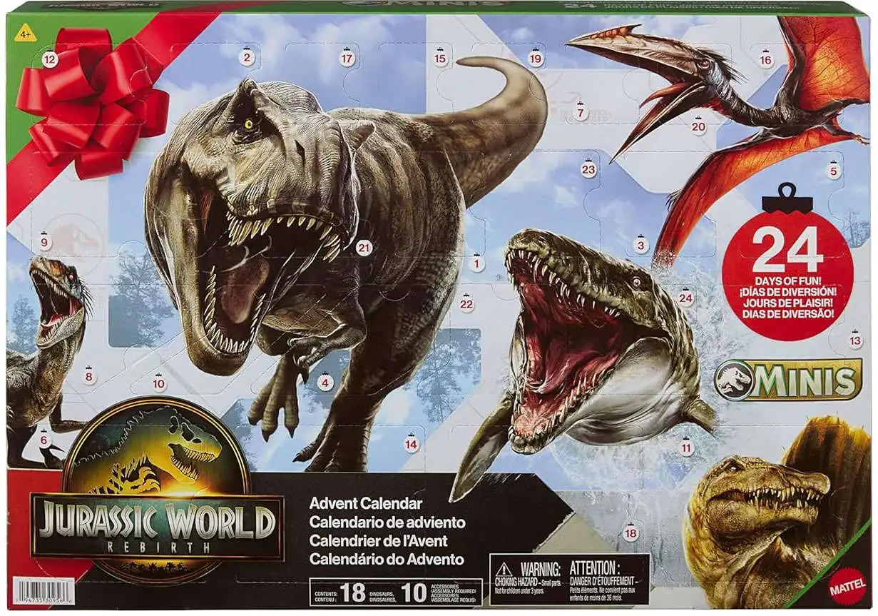 Jurassic World MINIS Rebirth Advent Calendar [18 Mini Dinos Figure!]