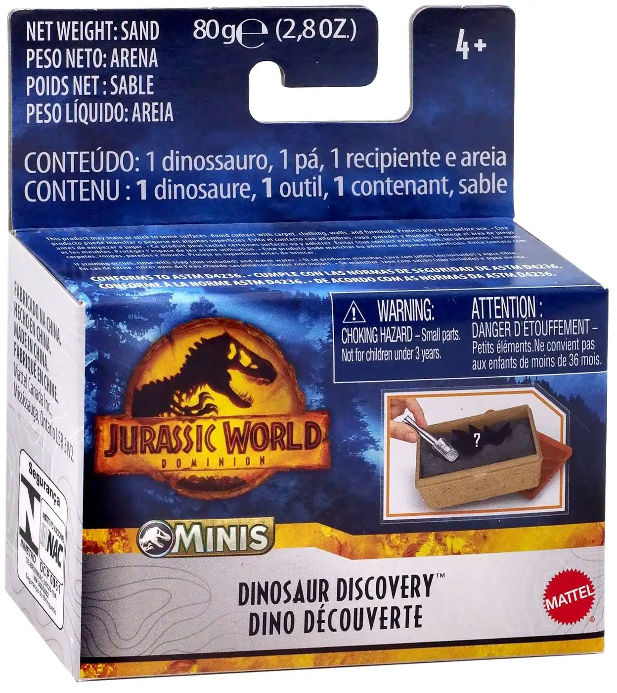 Jurassic World Dominion Dinosaur Discovery Blind Box Mini Dino Figures ...