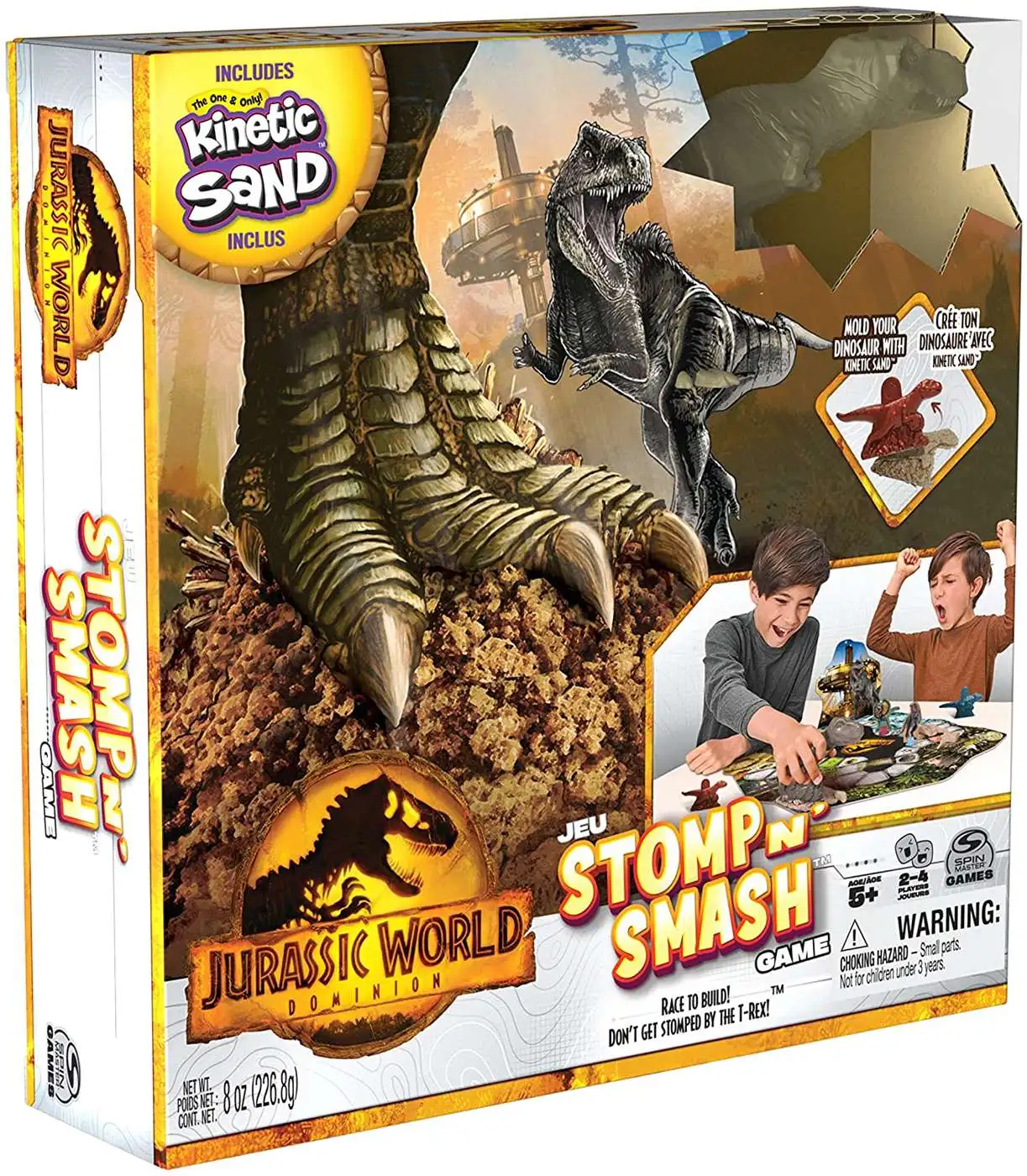 Jurassic World Dominion Kinetic Sand Stomp N Smash Game
