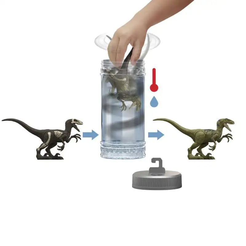 Jurassic World Dino Reveal Mystery Pack 1 RANDOM Color Change Dinosaur ...