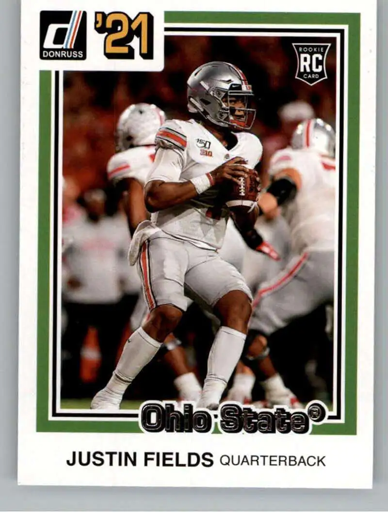 Justin Fields 2021 Panini Chronicles Draft Picks Status #159