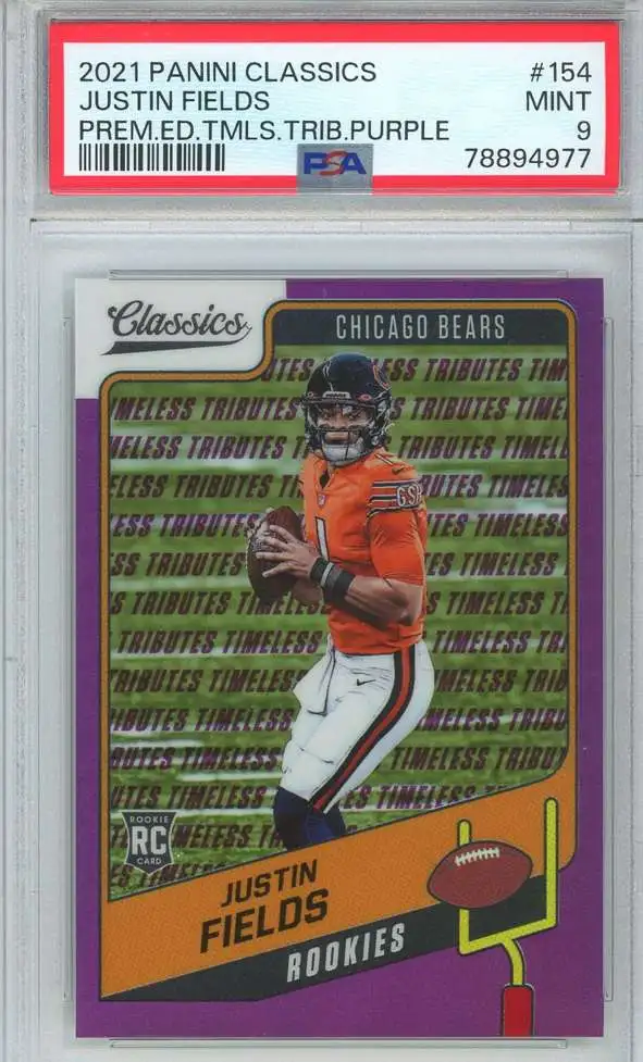 Justin Fields 2021 Panini Score Purple #TB2 Card