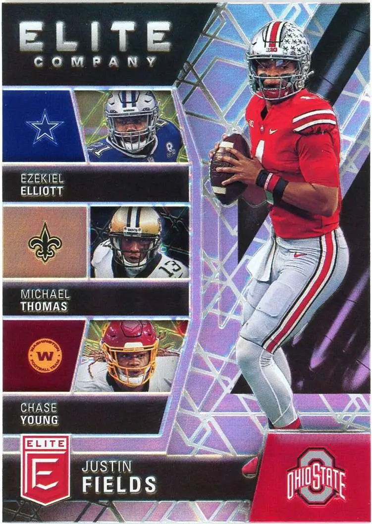 NFL 2021 Prizm Football Single Card Justin Fields 334 Rookie - ToyWiz