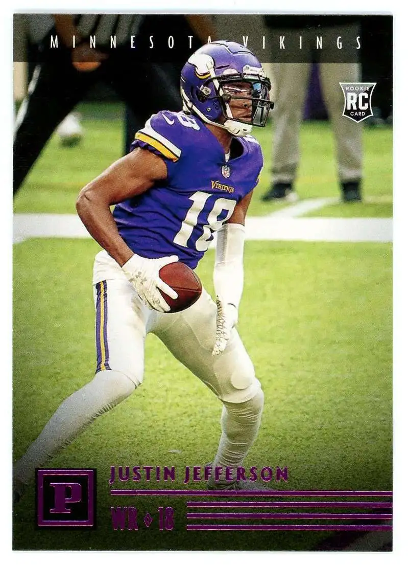 NFL 2020 Panini Chronicles Pink Justin Jefferson PA-23 [Rookie]