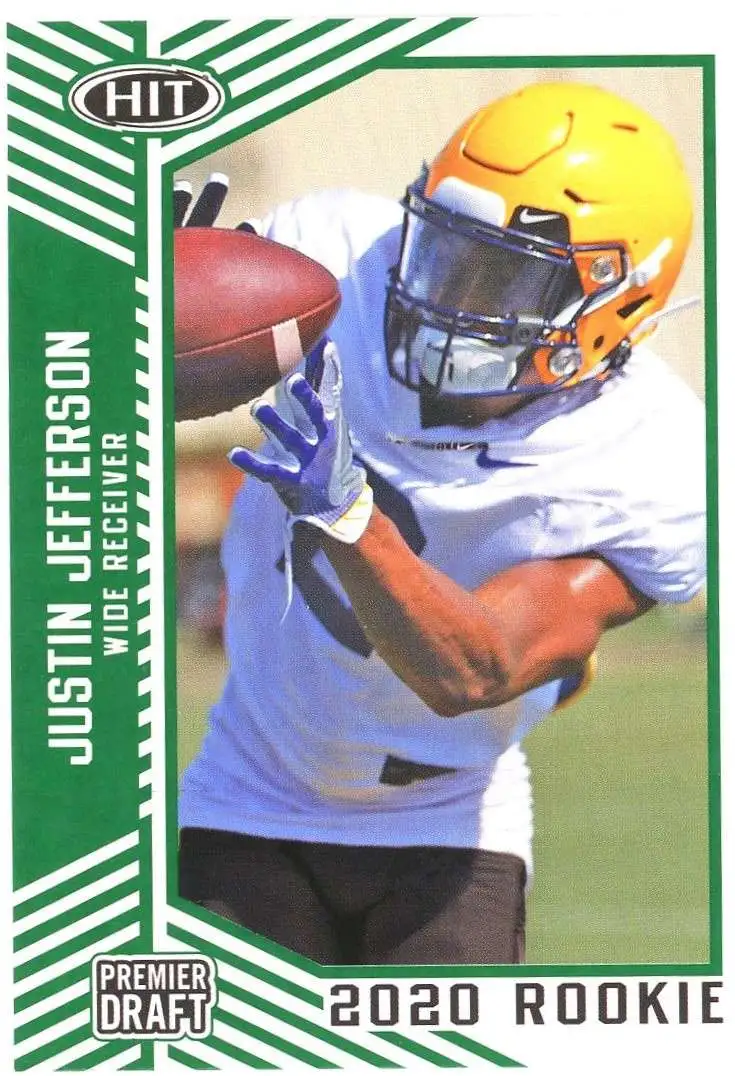 NFL 2020 Panini Contenders Draft Picks Single Card Justin Jefferson 23  Rookie, Game Day Ticket - ToyWiz