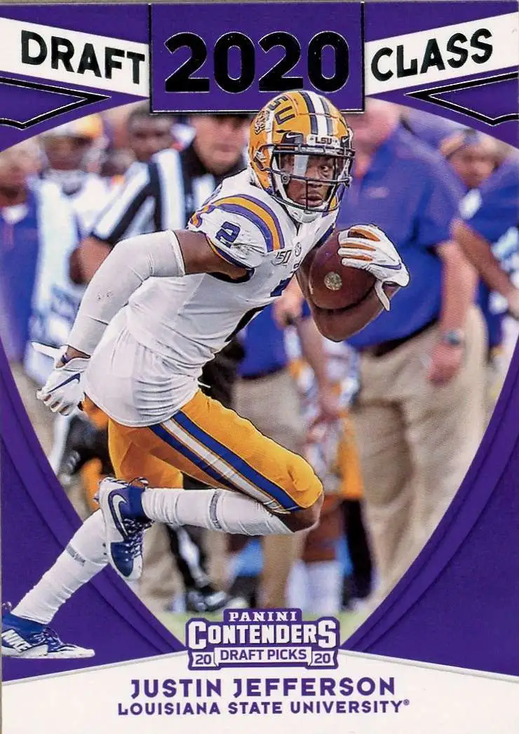 NFL 2020 Panini Contenders Draft Picks Justin Jefferson #17 [Rookie]