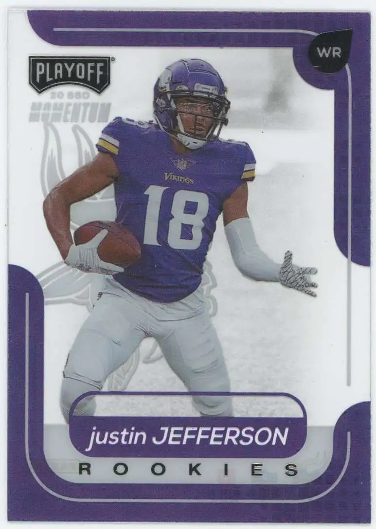 NFL 2020 Panini Chronicles Playoff Justin Jefferson M-10 [Rookie, Momentum]