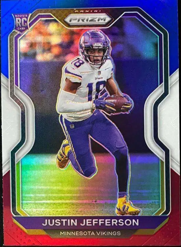 2021 Panini Prizm Prizm Red Ice #125 Justin Jefferson Minnesota Vikings NFL  Football Trading Card : Collectibles & Fine Art 