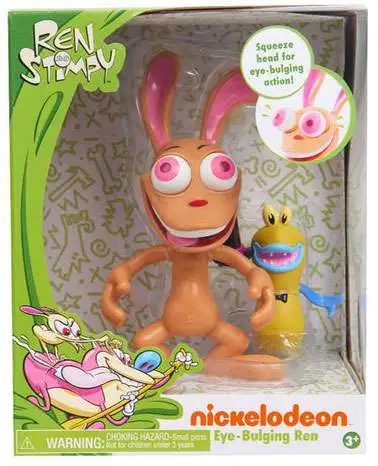 NickToons Ren Stimpy Eye-Bulging Ren 6 Vinyl Figure Loose