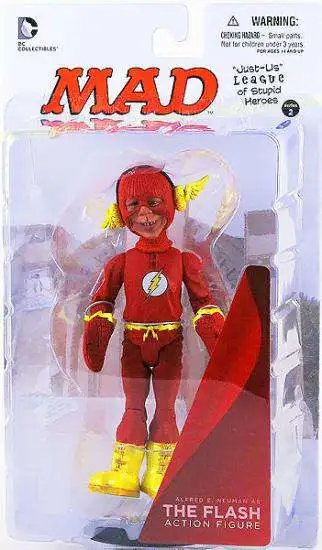 DC MAD Just Us League of Stupid Heroes Alfred E. Neuman as The Flash Action Figure [Damaged Package]