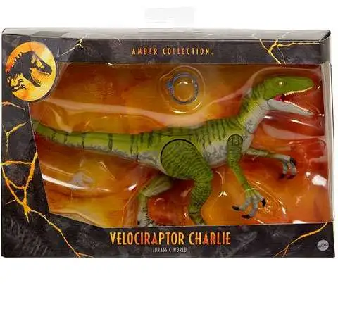 Jurassic World Velociraptor Charlie 6" Amber Collection action Figure 