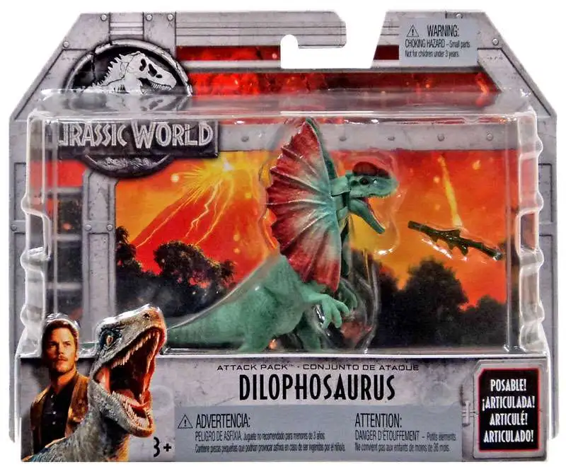 Jurassic World Fallen Kingdom Attack Pack Dilophosaurus Action Figure [Damaged Package, Mint Contents]