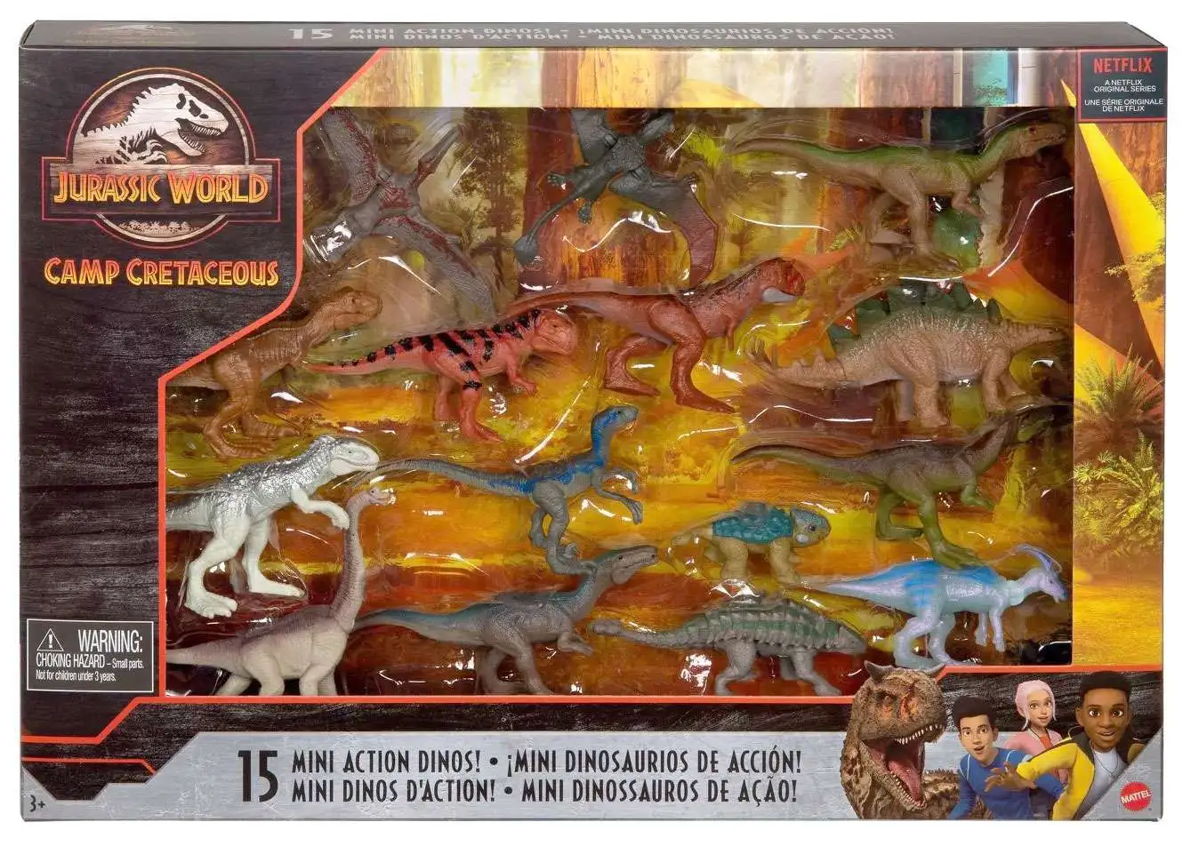 Jurassic World Camp Cretaceous Mini Action Dinos! Exclusive Mini Figure 15-Pack