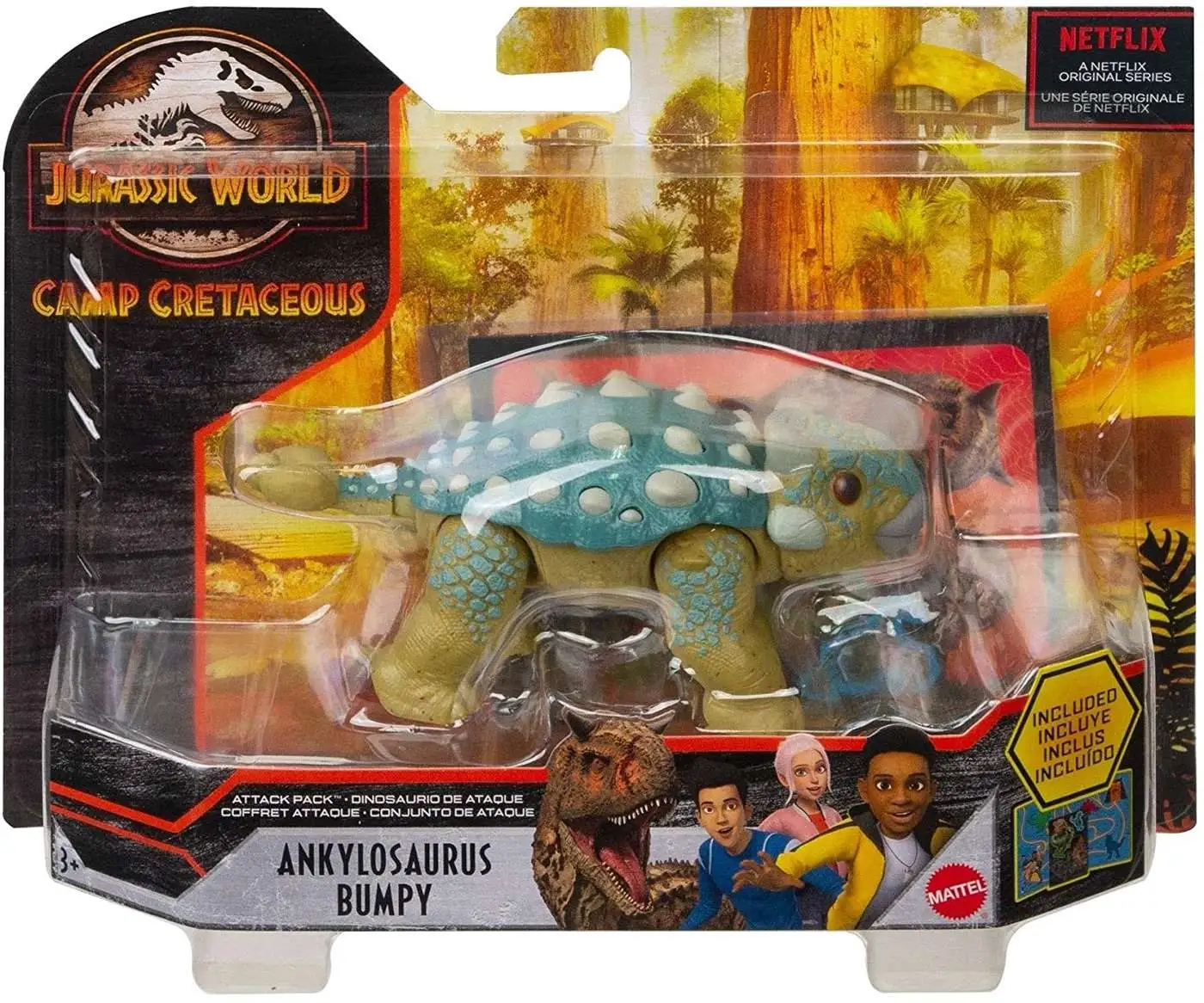 Jurassic World Camp Cretaceous Attack Pack Ankylosaurus Bumpy Action Figure