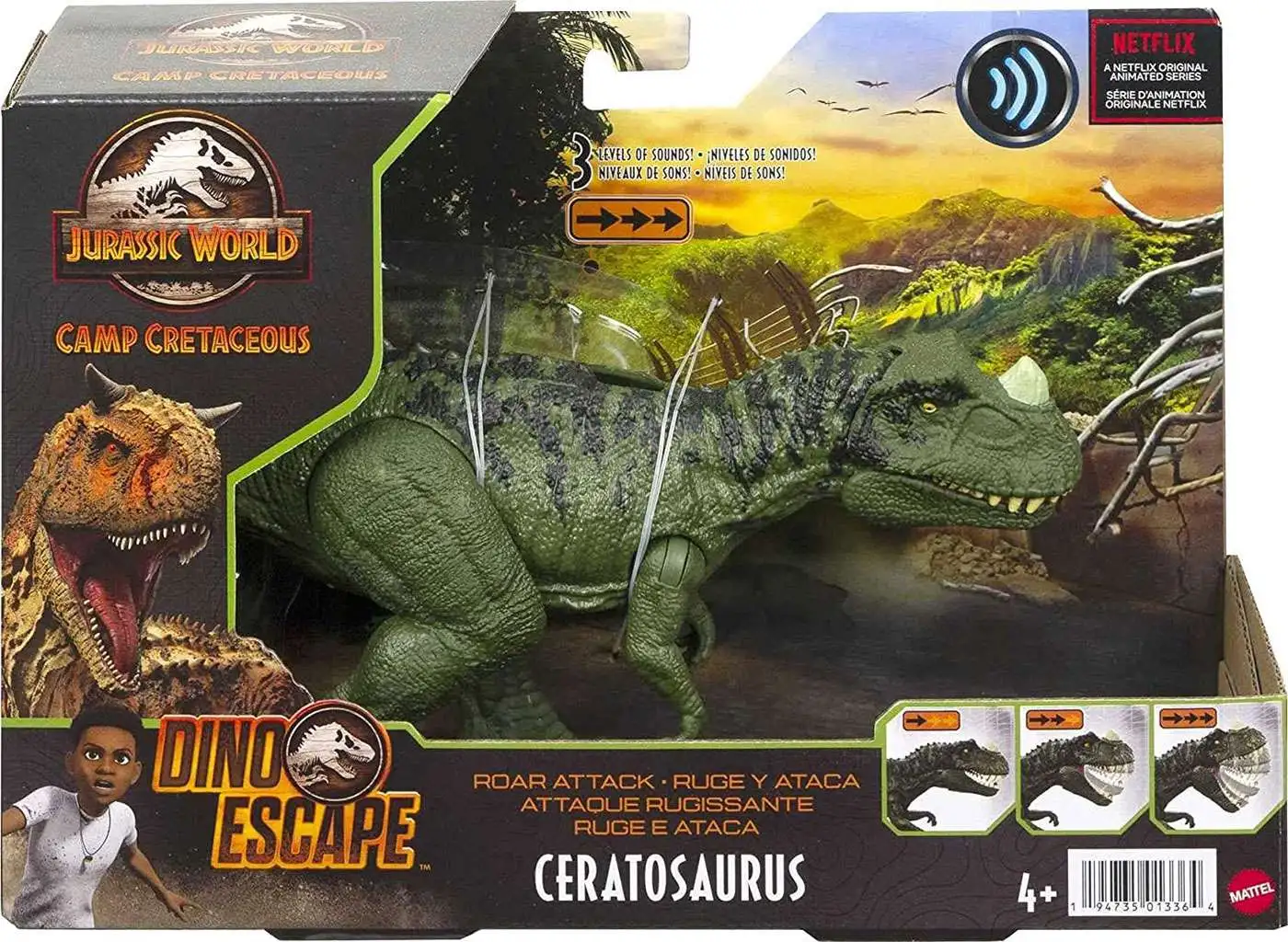 Jurassic World Mattel Figur Dilophosaurus Dino Escape 