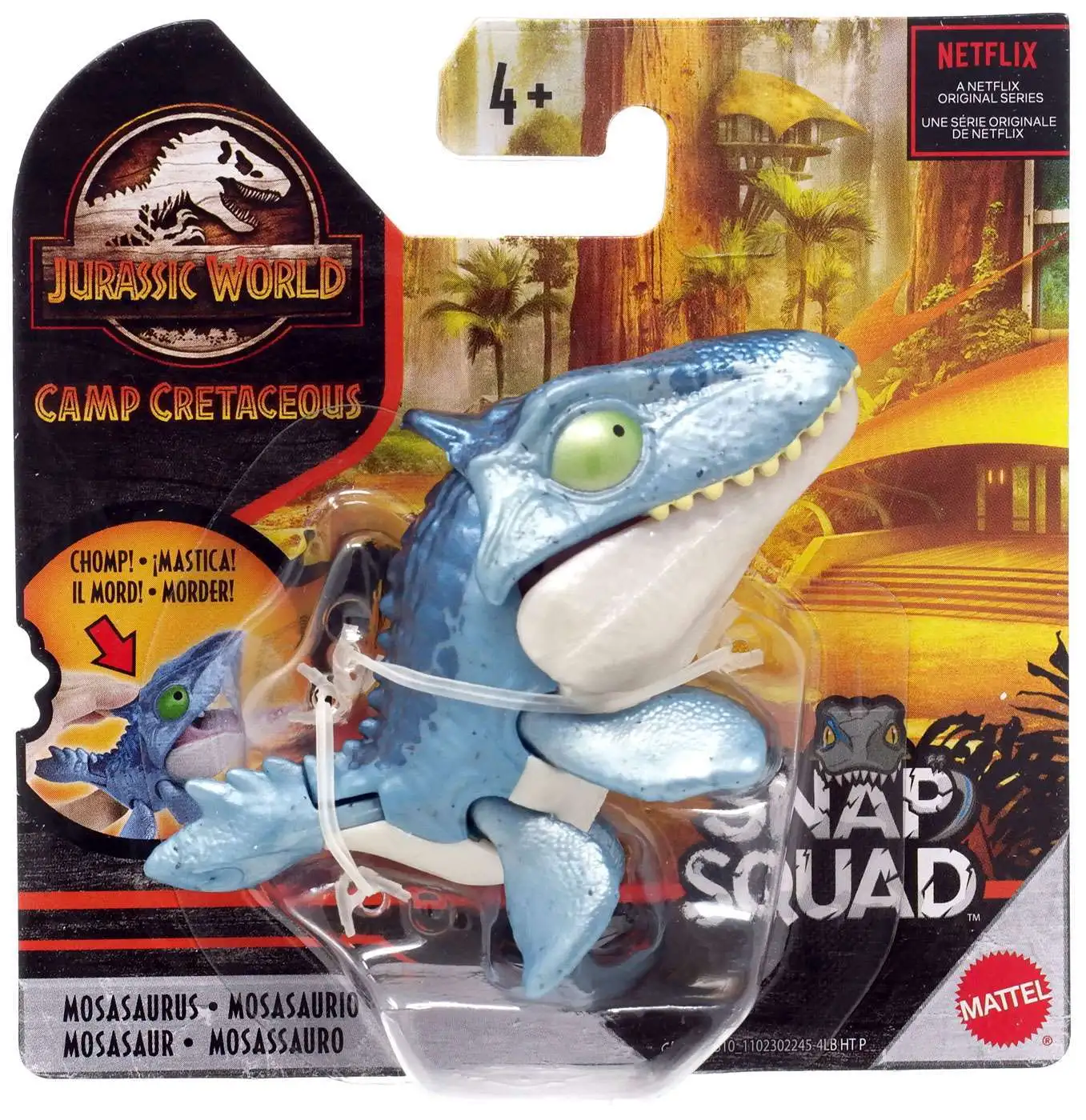 Jurassic World Snap Squad Camp Cretaceous Metallic Netflix Wave 7 Set 4 Dinosaur 