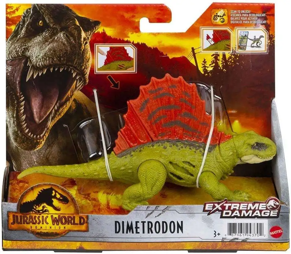 Jurassic World Dominion Extreme Damage Dimetrodon Action Figure [Damaged Package]