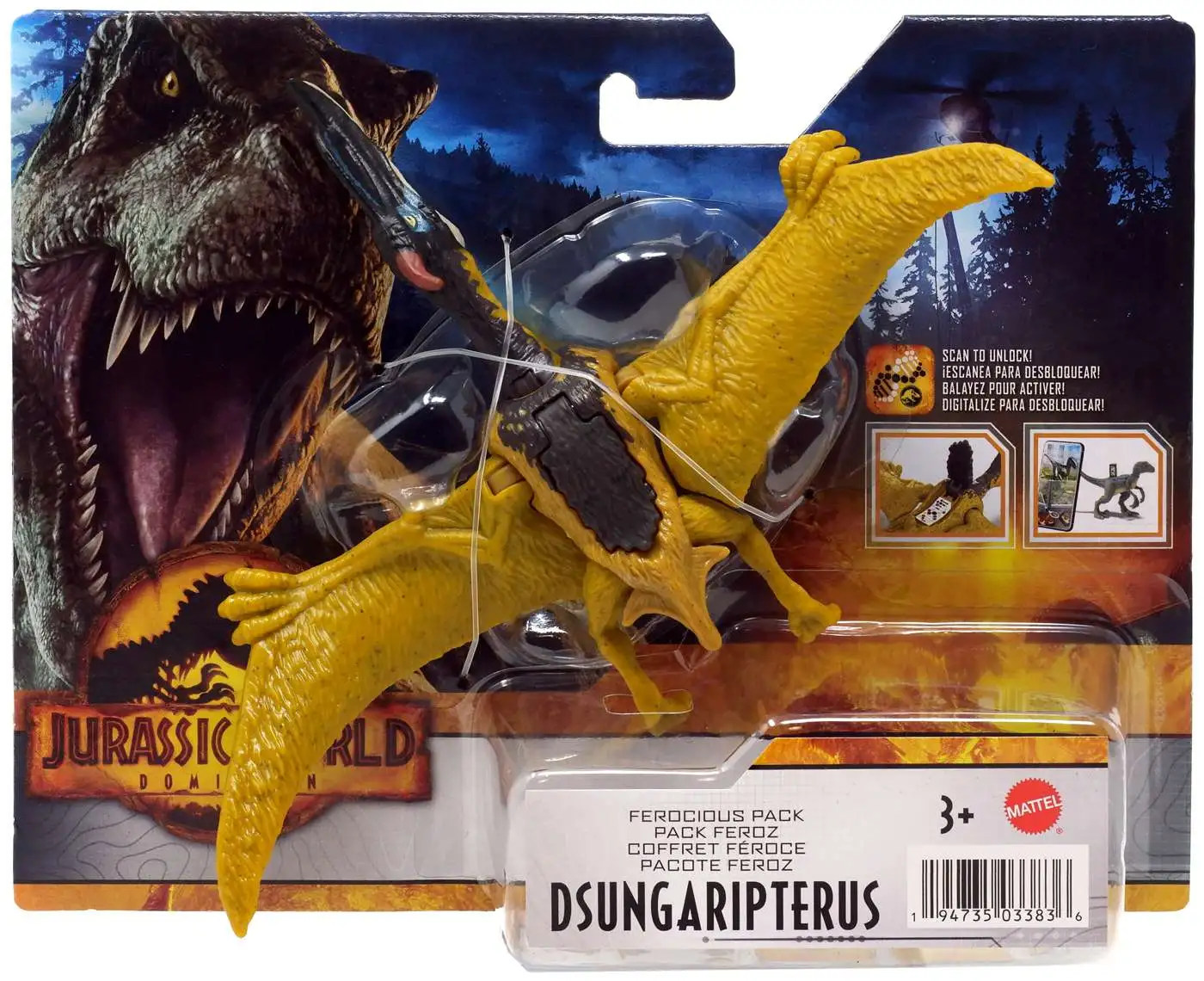 Jurassic World Dominion Ferocious Pack Dsungaripterus Action Figure