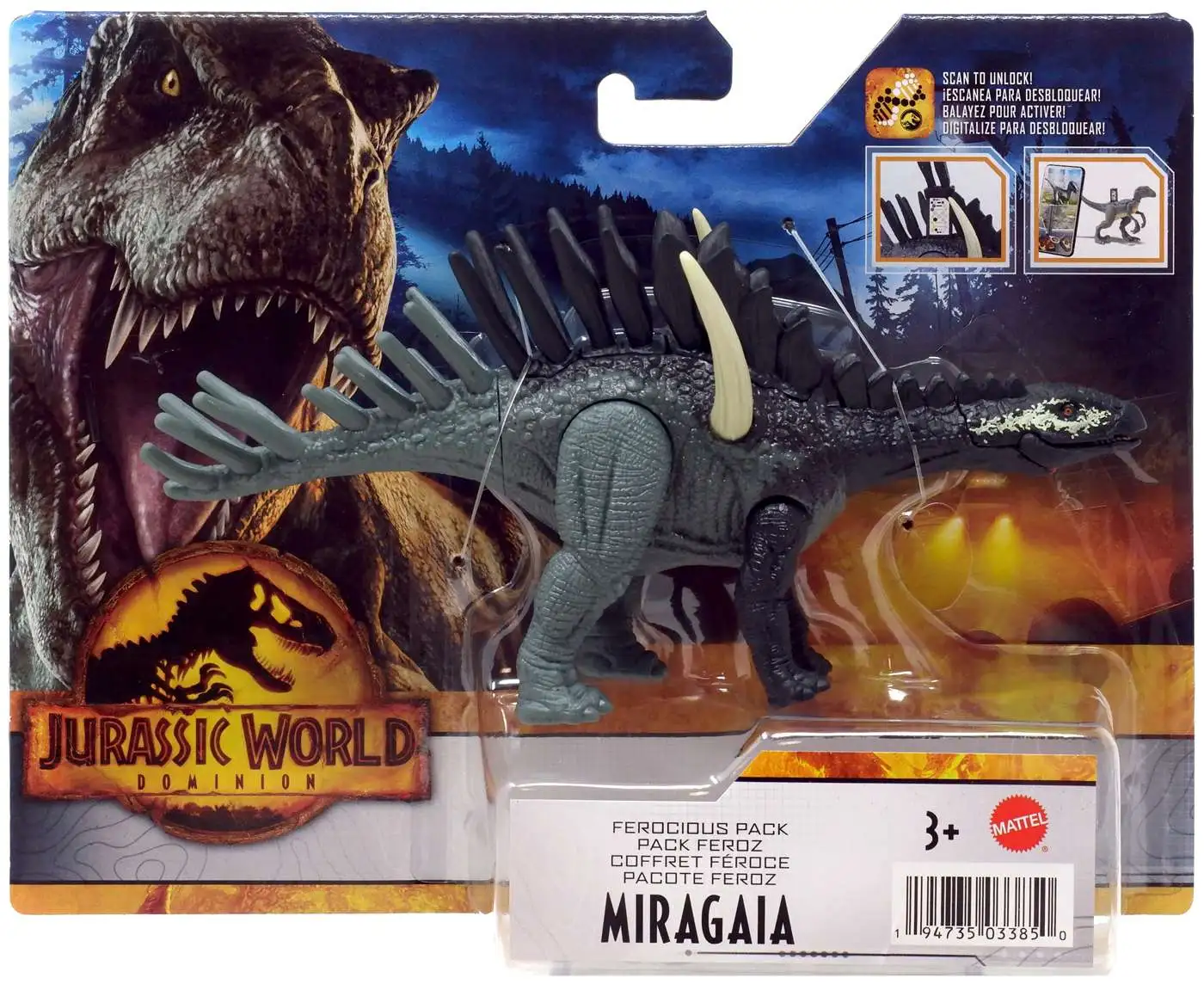 Jurassic World Dominion Ferocious Pack Miragaia Action Figure
