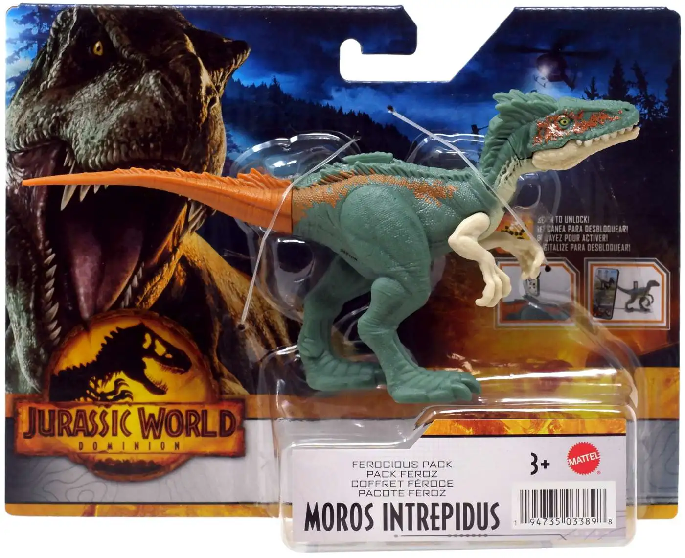 Jurassic World Dominion Ferocious Pack Moros Intrepidus Action Figure [Damaged Package]