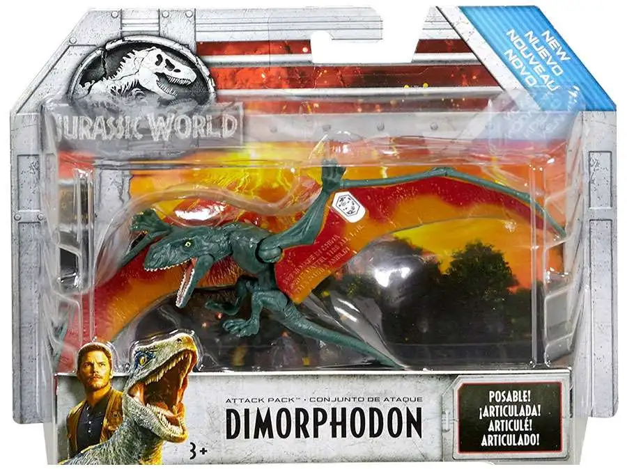 Jurassic World DIMORPHODON Attack Pack Articulation Figure Dinosaur Mattel 2018 