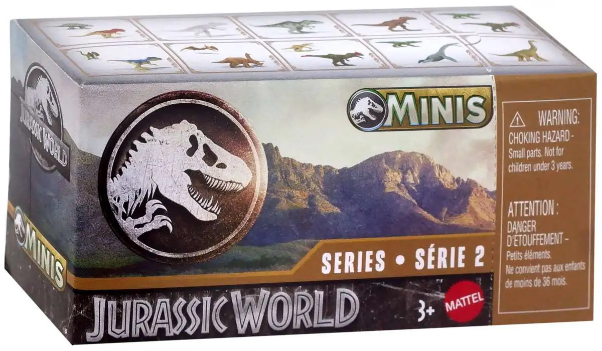 Jurassic World MINIS 2024 Series 2 Mystery Pack [1 RANDOM Extra Large Figure OR 2 Regular Sized Figures]