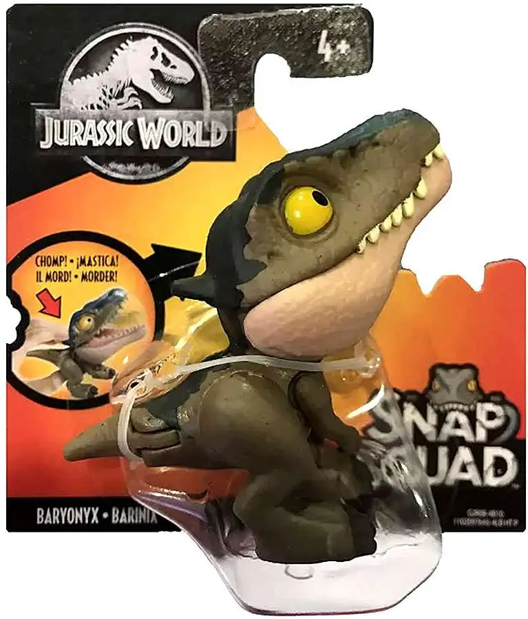 Jurassic World MOSASAURUS and BARYONYX Snap Squad Figures Set Toy Mattel NEU 