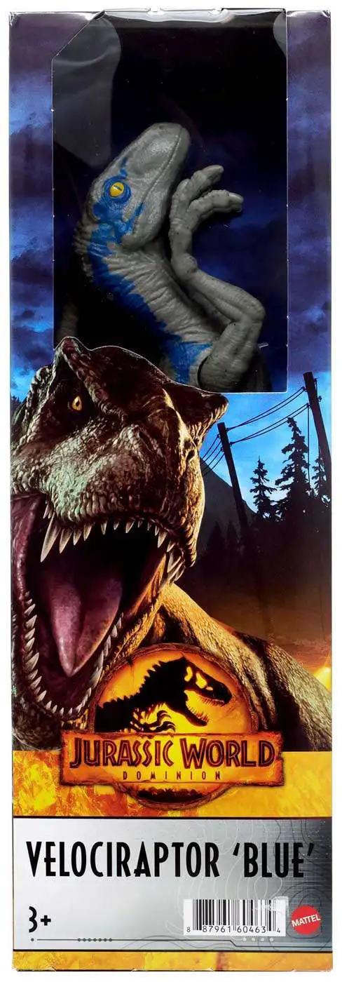 Jurassic World Dominion Velociraptor "Blue" Action Figure [12", 2022]