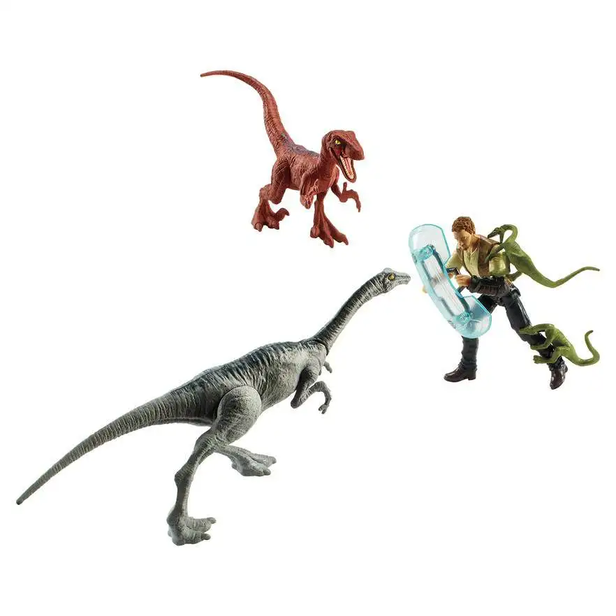 Owen 2x Compsognathus & Gallimimus Action Figure 5-Pack Velociraptor 