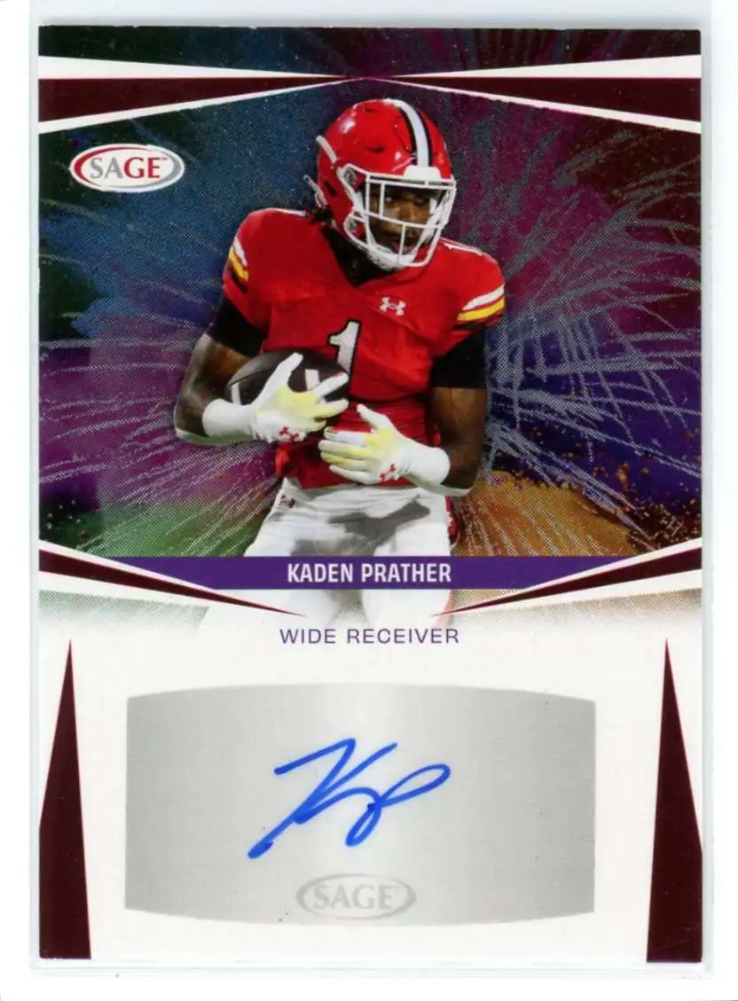 NCAA 2025 Sage Low Series Football Red Kaden Prather A-KP [Auto]