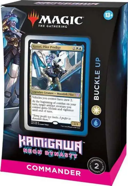 Includes 1 Buckle Up Magic 1 Upgrades Unleashed Neon Dynasty Commander Deck Bundle Minimal Packaging The Gathering Kamigawa 