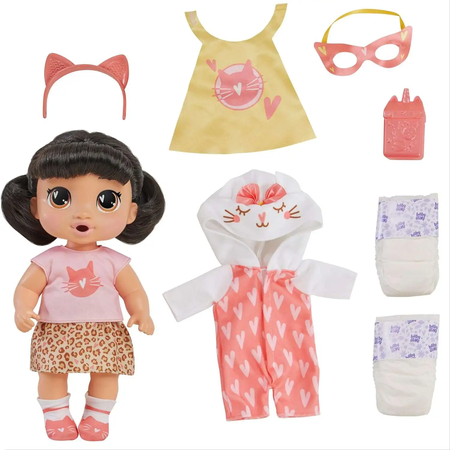 Baby Alive Katie Kat Exclusive 11-Inch Doll [Black Hair]