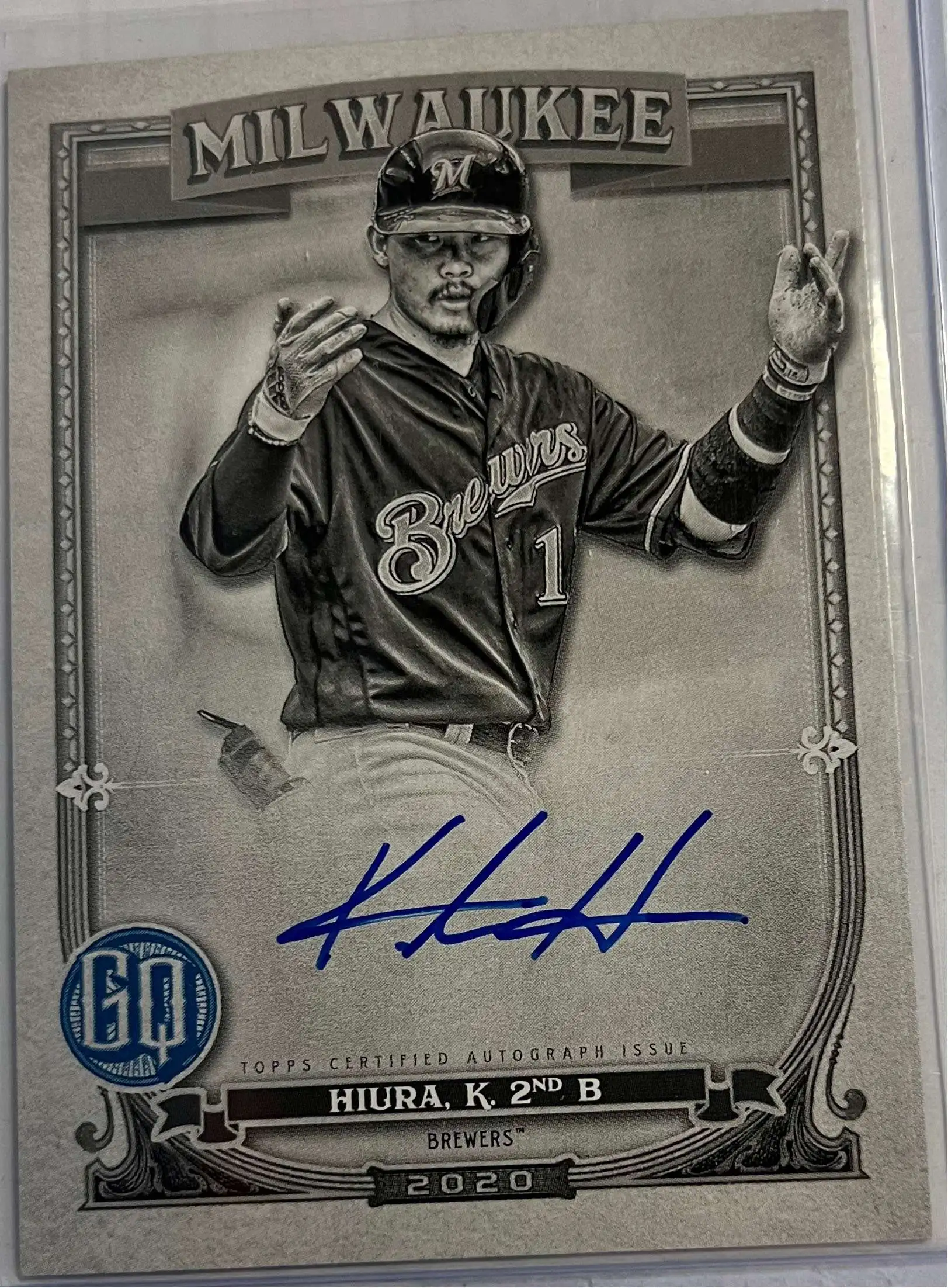 MLB 2020 Gypsy Queen Baseball Keston Hiura 7/50 Autographed Trading Card GQA-KH [On Card Autograph]