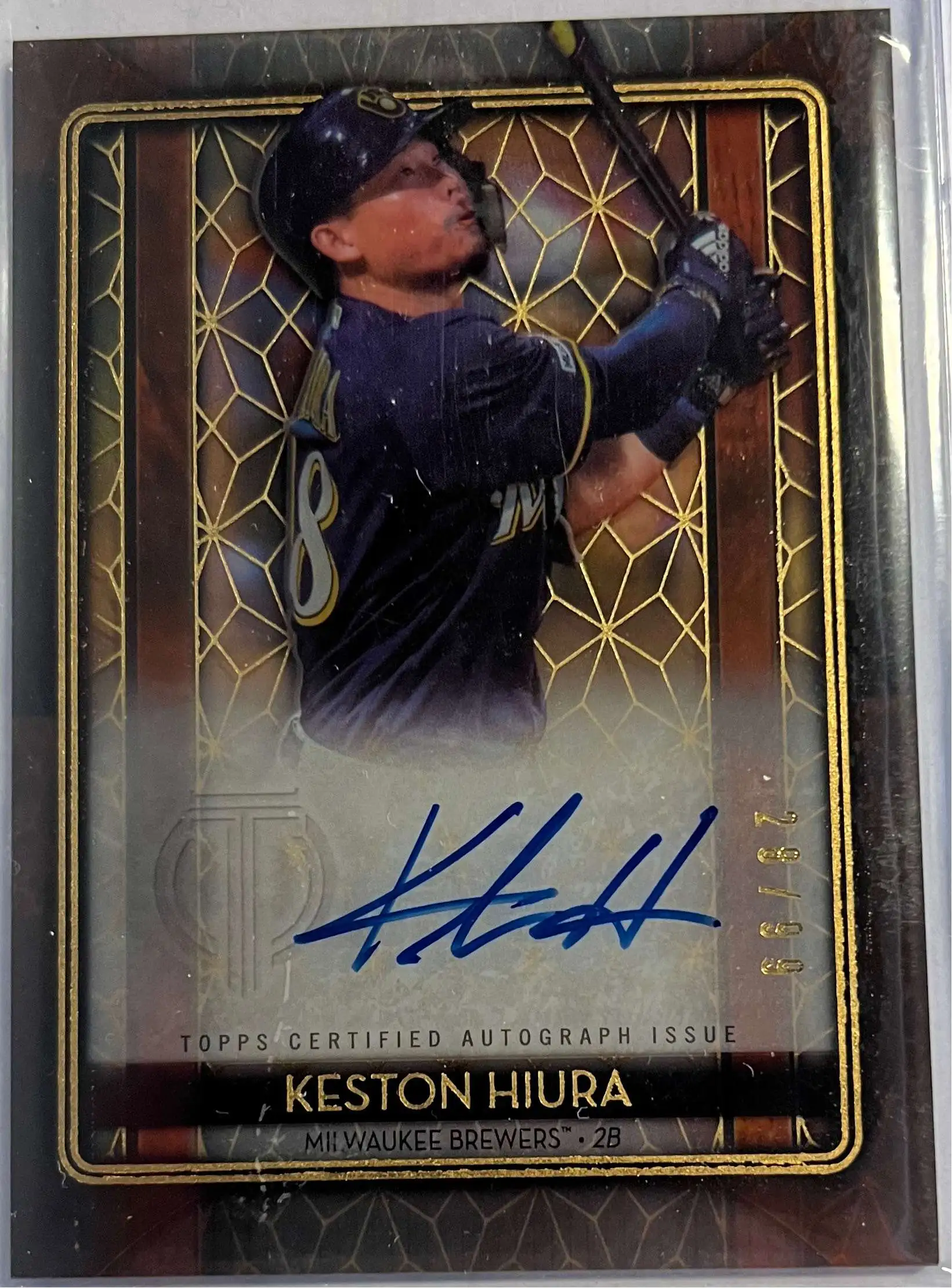 MLB 2020 Topps Tribute Baseball Keston Hiura 28/99 Trading Card IP-KH [Iconic Perspectives Autograph]