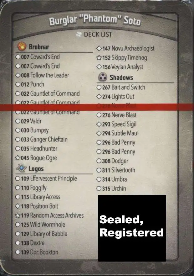 KeyForge Call of the Archons Burglar "Phantom" Soto Archon Deck [REGISTERED] [Gauntlet of Command x3, Library Access, Wild Wormhole, Skippy Timehog, Bait and Switch!] [Mint Unopened]