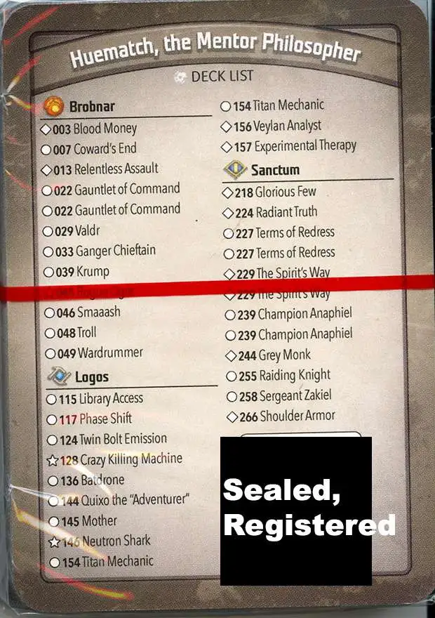 KeyForge Call of the Archons Huematch, the Mentor Philosopher Archon Deck [REGISTERED] [Library Access, Phase Shift, Mother, Neutron Shark, The Spirit's Way x2!] [Mint Unopened]