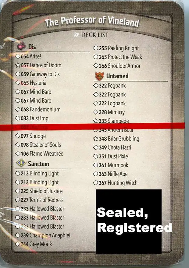 KeyForge Call of the Archons The Professor of Vineland Archon Deck [REGISTERED] [Arise, Mimicry, Chota Hazri, Hunting Witch!] [Mint Unopened]