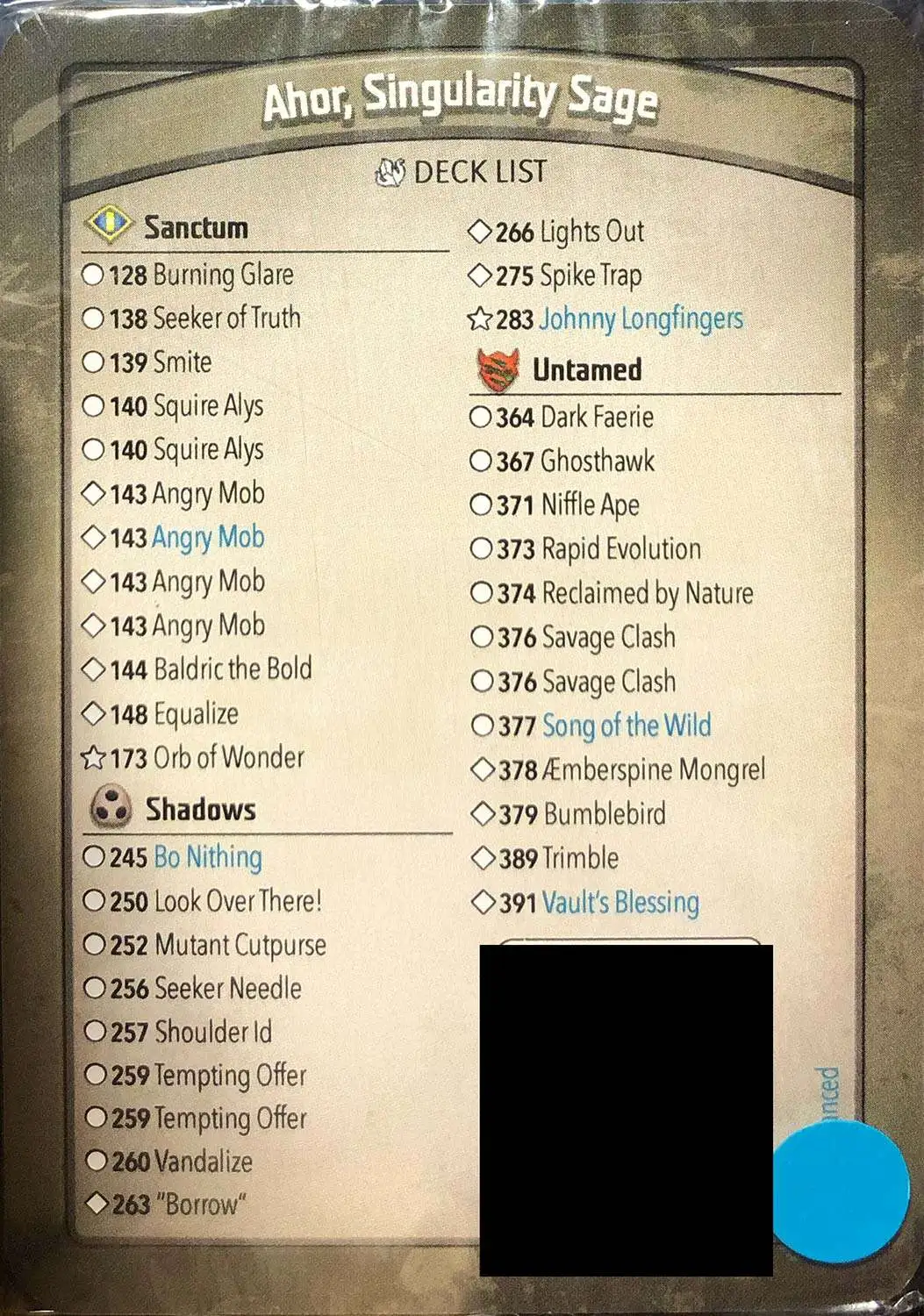 KeyForge Mass Mutation Ahor, Singularity Sage Archon Deck [Angry Mob x4, Orb of Wonder, Borrow, Johnny Longfingers!] [Mint Unopened]