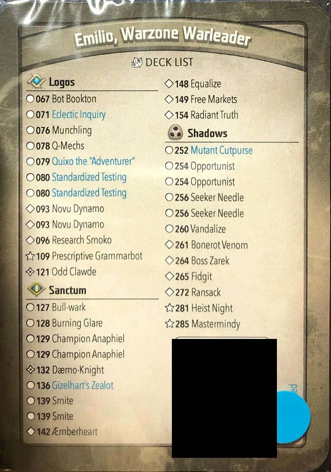 KeyForge Mass Mutation Emilio, Warzone Warleader Archon Deck [Novu Dynamo x2!] [Mint Unopened]