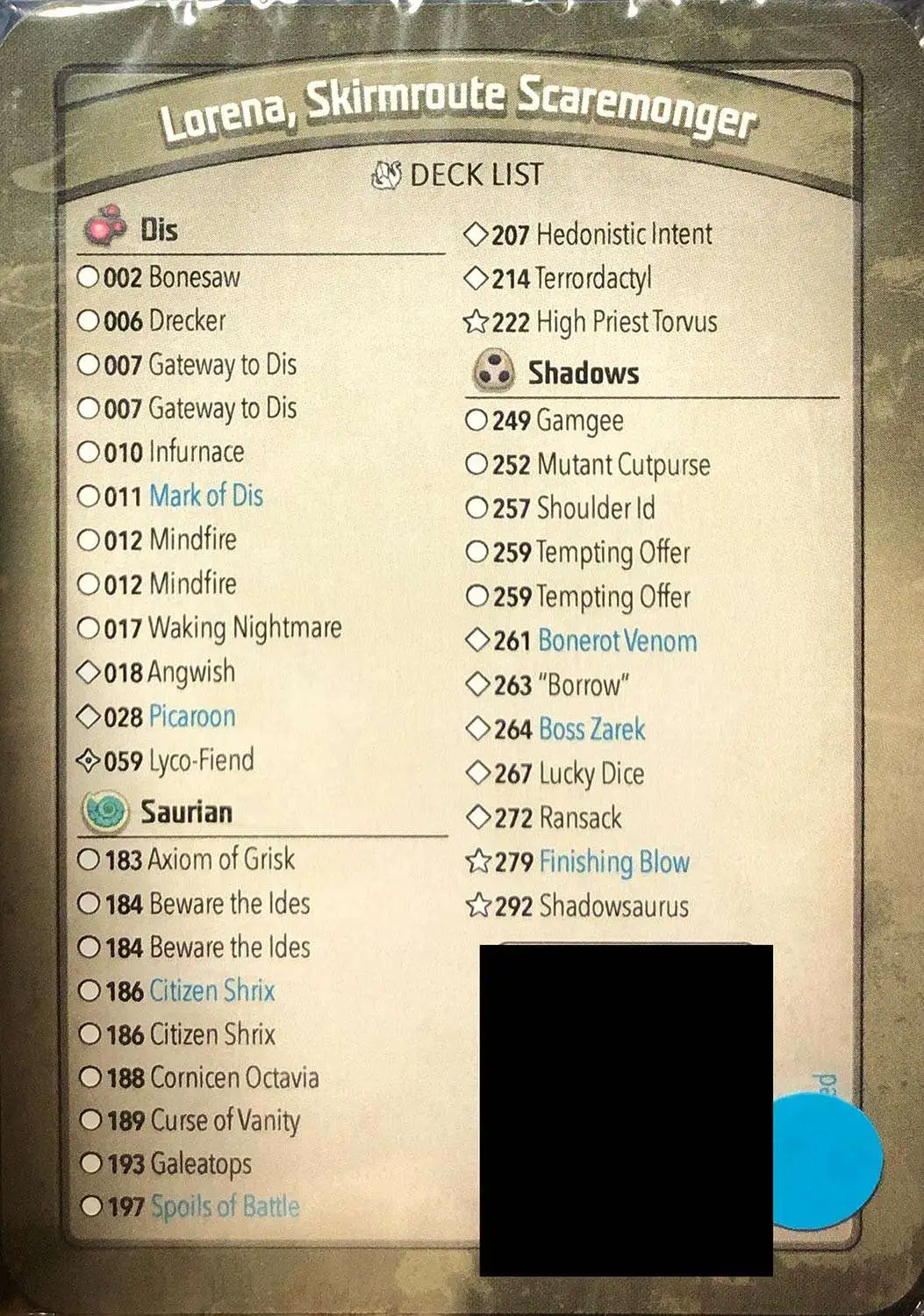 KeyForge Mass Mutation Lorena, Skirmroute Scaremonger Archon Deck [75 SAS! Infurnace, Mark of Dis, Axiom of Grisk, Borrow!] [Mint Unopened]