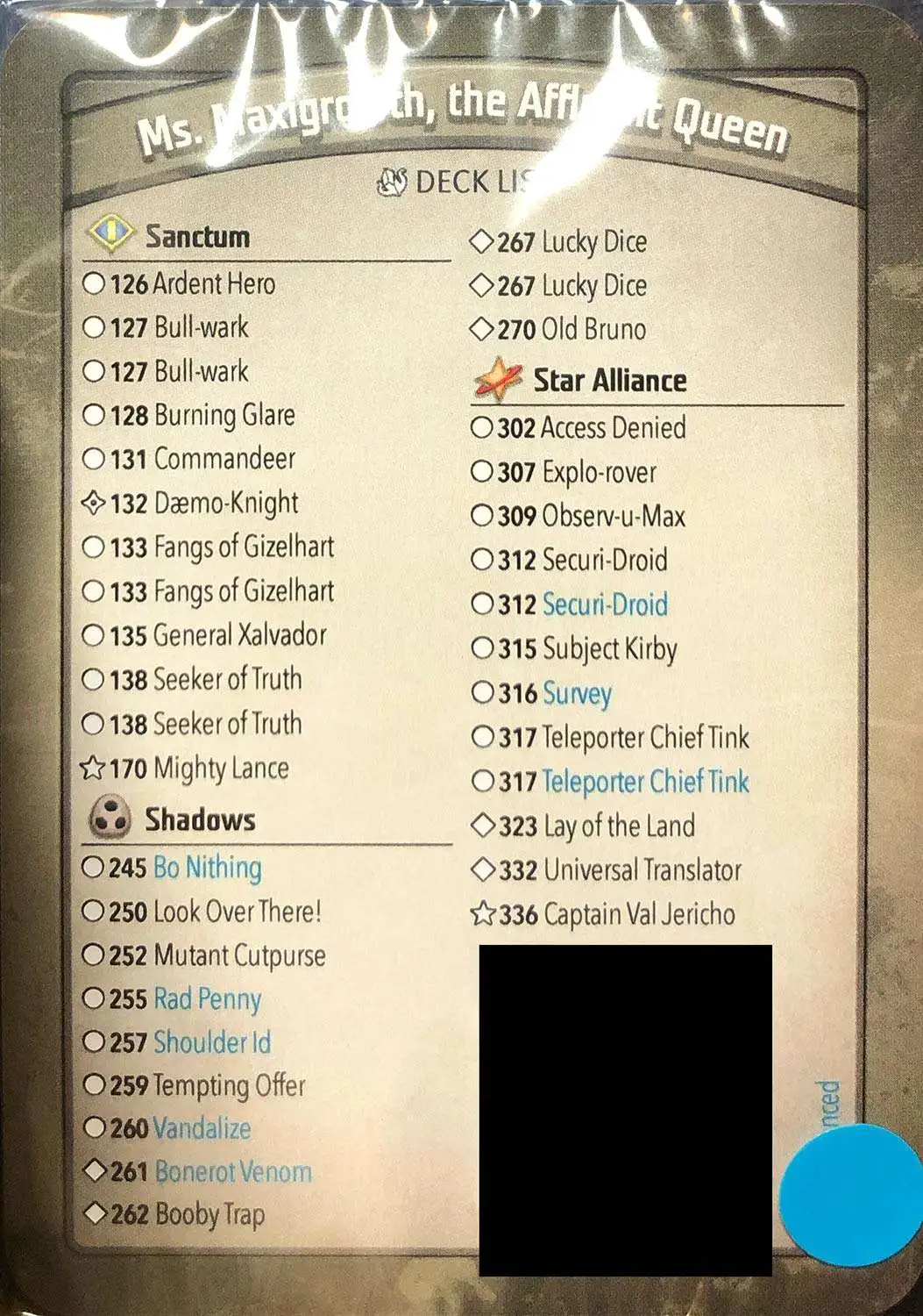 KeyForge Mass Mutation Ms. Maxigrowth, the Affluent Queen Archon Deck [Rad Penny, Lucky Dice x2, Captain Val Jericho!] [Mint Unopened]